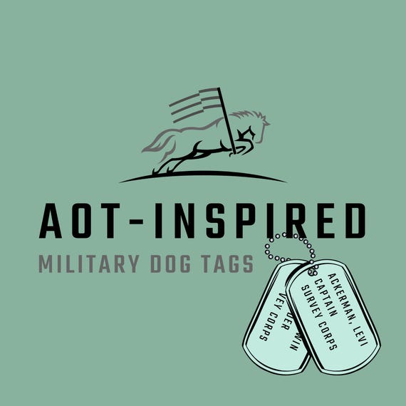 AOT-Inspired Military Dog Tags