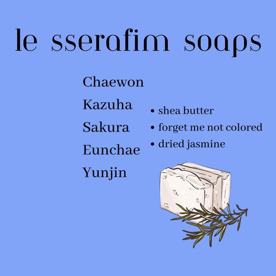 Le Sserafim-Inspired Soaps