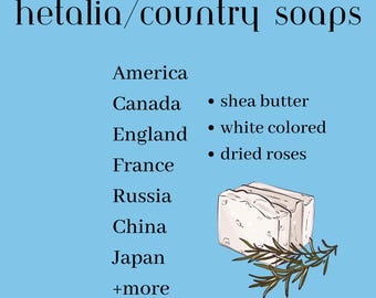 Hetalia/Country-Inspired Soaps