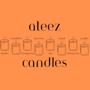 ATEEZ-inspirierte Kerzen