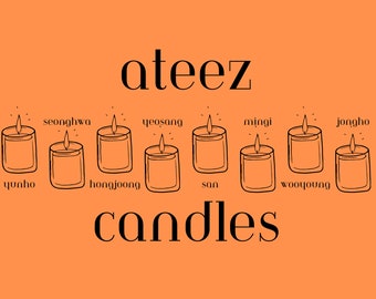 ATEEZ-Inspired Candles