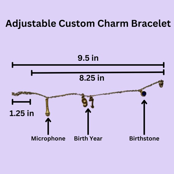 Custom Adjustable K-Pop Charm Bracelets