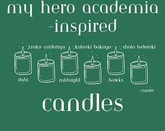 MHA-Inspired Candles