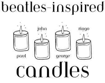 Beatles-Inspired Candles