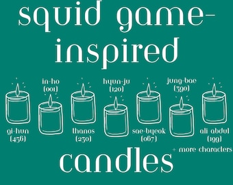 Squid Game-Inspired Candles