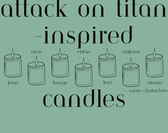 AOT-Inspired Candles