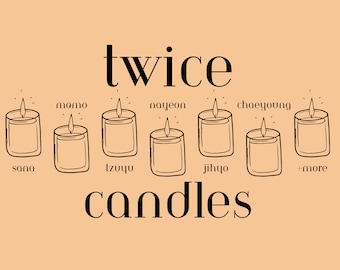 Velas inspiradas en TWICE