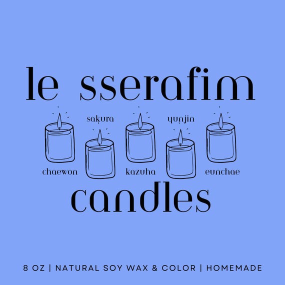 Le Sserafim-Inspired Candles