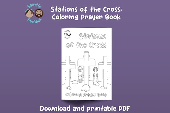 Stations of the Cross: Coloring Prayer Book - Etsy
