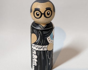 St. Maximilian Kolbe Peg Doll, Catholic Saint Peg Doll, Catechesis of Good Shepherd, Catholic Montessori Toys, Religious Gifts, Devotions