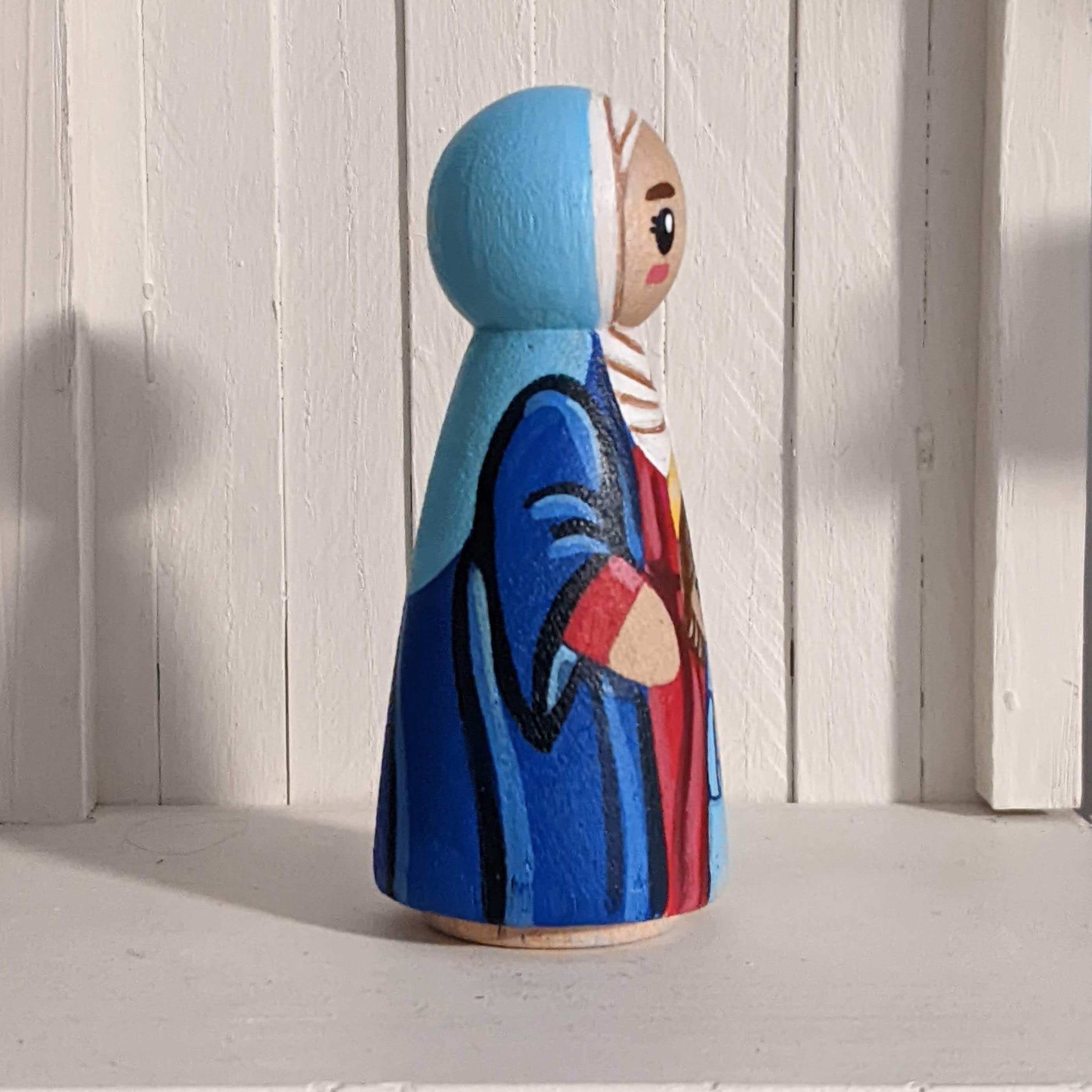 St. Anne Peg Doll, Catholic Saint Peg Doll, Catechesis of Good Shepherd ...
