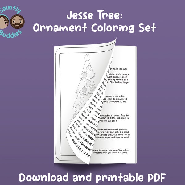 Jesse Tree: Ornament Coloring Set