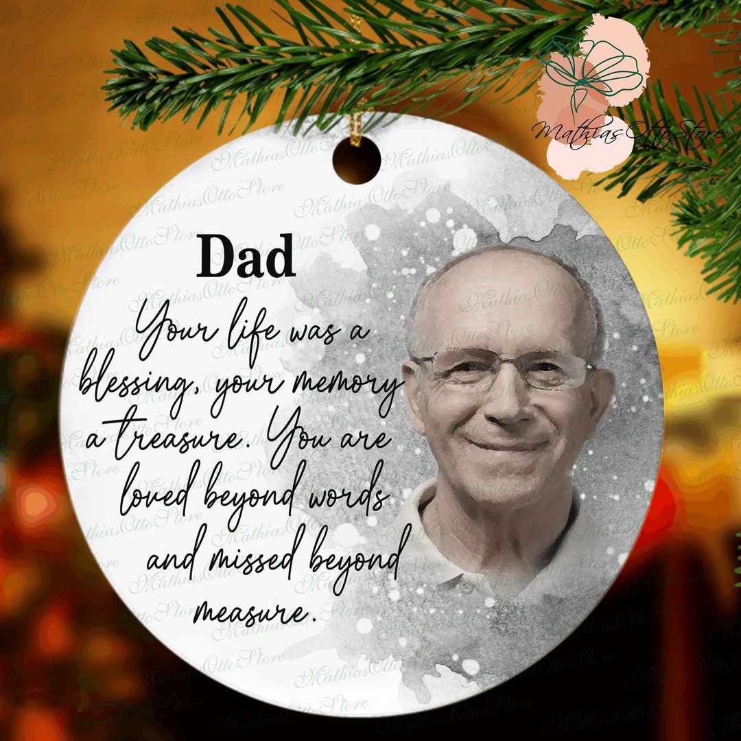 Personalized Dad Ornament Memorial Ornament Loss of Father Etsy