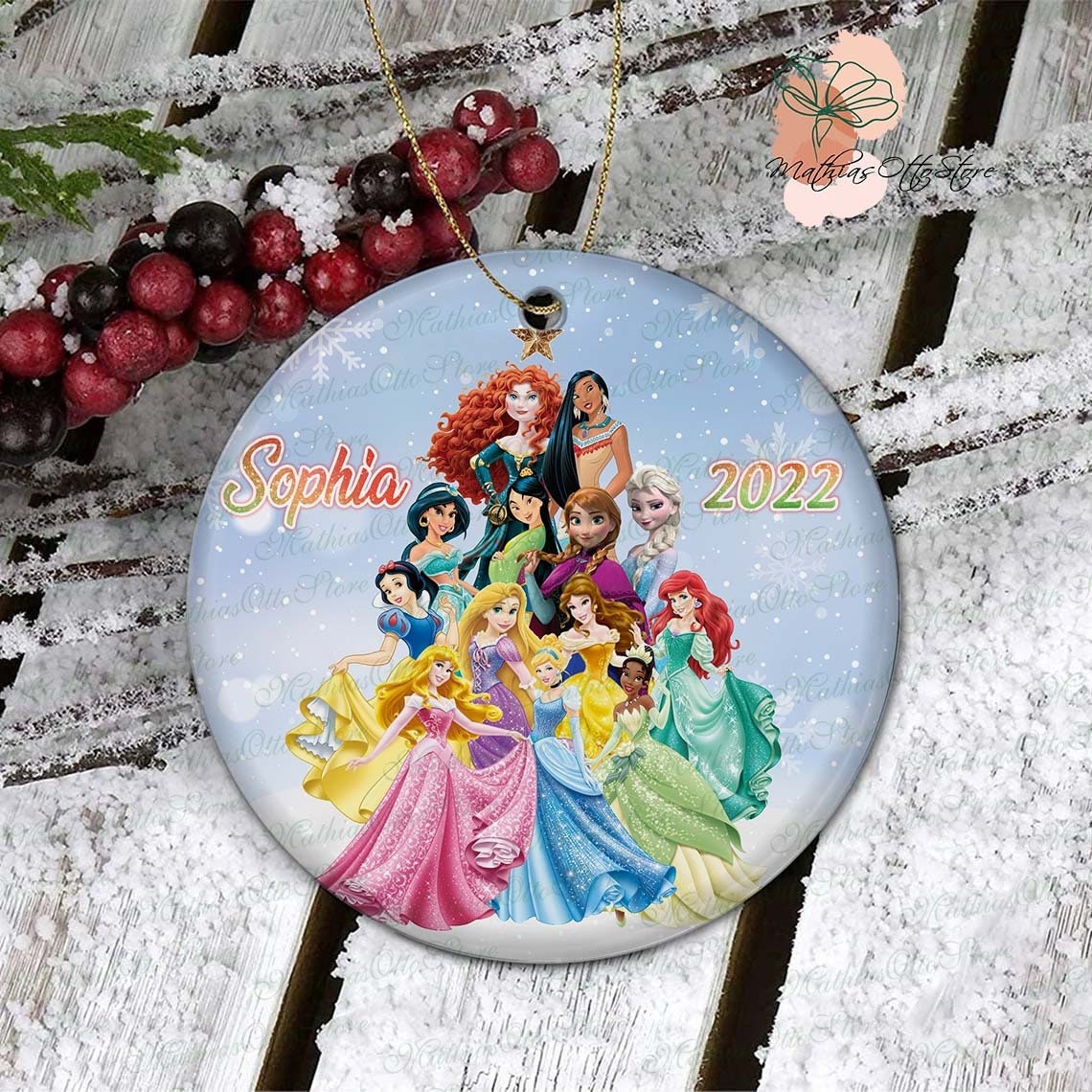 Discover Personalized Princess Ceramic Ornament