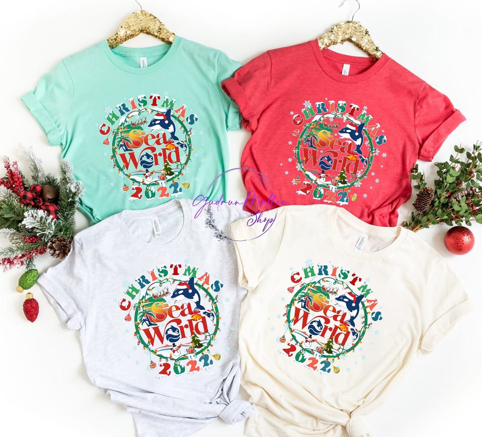 Discover SeaWorld Christmas Shirt, Christmas Family Matching Shirt, Sea World Shirt