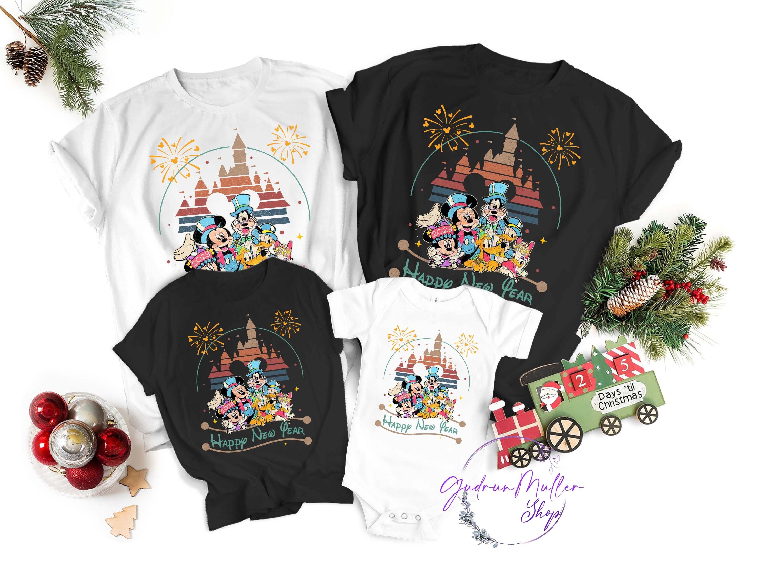 Discover Mickey New Year Family Shirts, Disney Happy New Year 2023 Shirt, Magic Kingdom Shirt