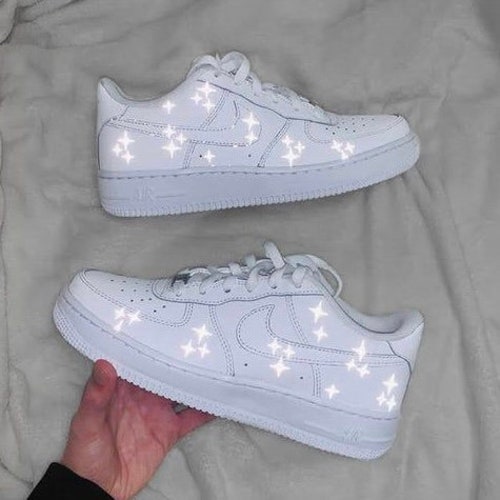 all white af1s