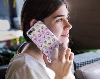Pastelkleur Halloween-telefoonhoesje: Kawaii Goth iPhone-hoesje