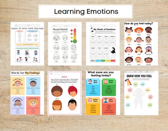 Emotional Intelligence Worksheets 11 Templates | Etsy