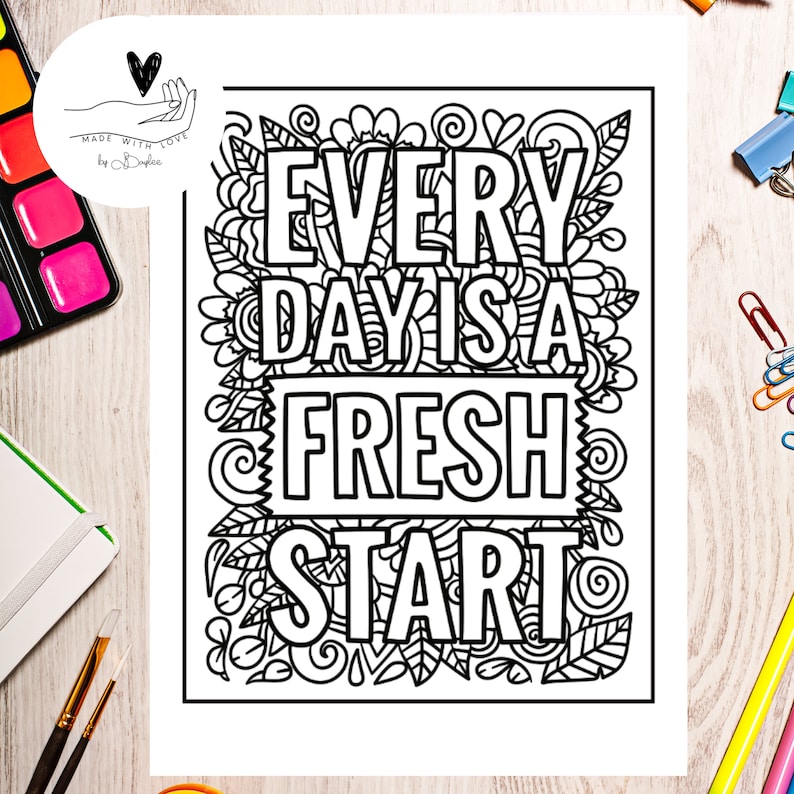 Digital / Printable Mindful Colouring Sheets / 22 Pages / A4 - Etsy