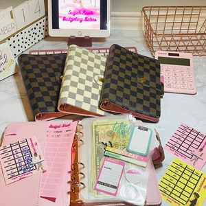 LV Inspired A6 Sized Cash Envelope Binders ONLY – Shes On A Budget