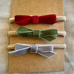 set of 3 infant bow headband