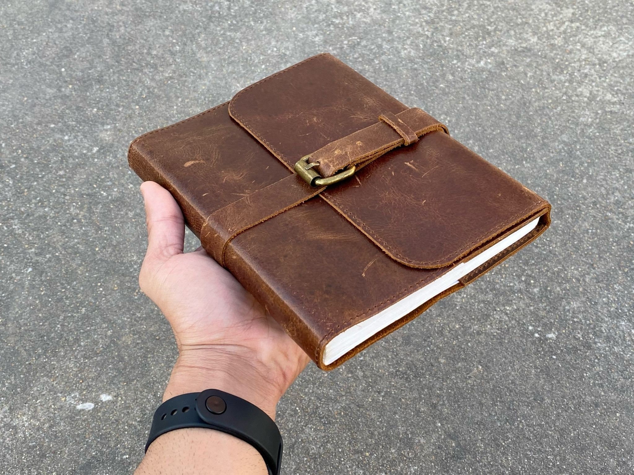 Productivity Store - Genuine Full Grain Leather Journal & Notebook | Handmade Leather Journal & Notebook for Men & Women Lined Paper 240 Blank Page