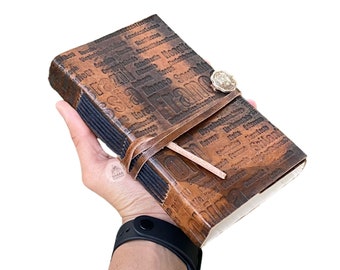 Leder Journal Handgefertigtes Büttenpapier Notizbuch Schreibjournal Leder Skizzenbuch Vintage Rustikal Journal Reisebuch, Journal für Frauen
