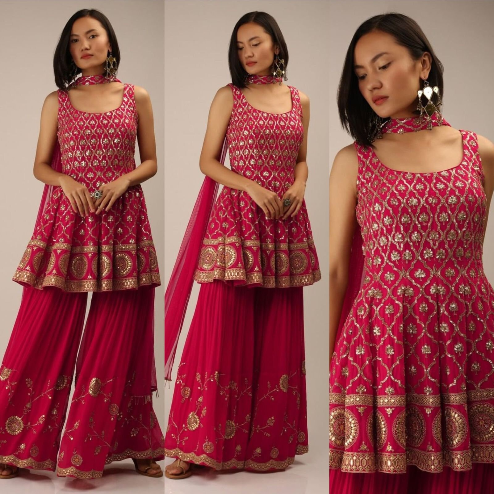 long kurti with sharara images