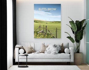 Butts Brow, Eastbourne Art Print by Dave Thompson - Available in multiple sizes A4 / A3 / A2 / A1