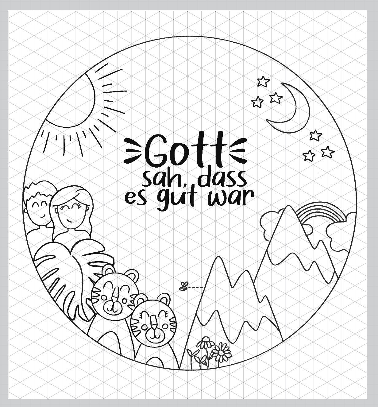 Ausmalbilder Henoch Noah Und Die Schöpfung in A4 - Etsy Finland