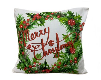 Pillow Cover, Merry Christmas Pillow Cover, Pillow Cover, Home Decor, Christmas Gift, 4 Piesces 45x45 cm 18x18 inç