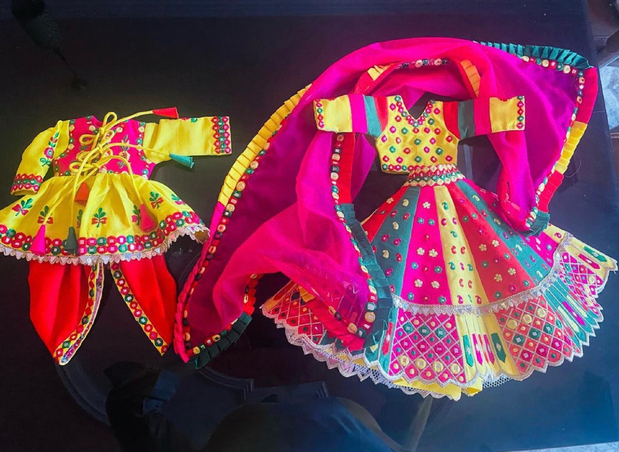 Radha Krishna Dress/ Dandiya Dress/ Gujarati Dress/ Radha Etsy UK