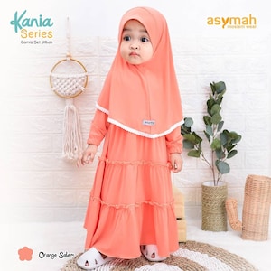 0-3 years old Baby hijab and dress Silver colour KANIA series zdjęcie 7