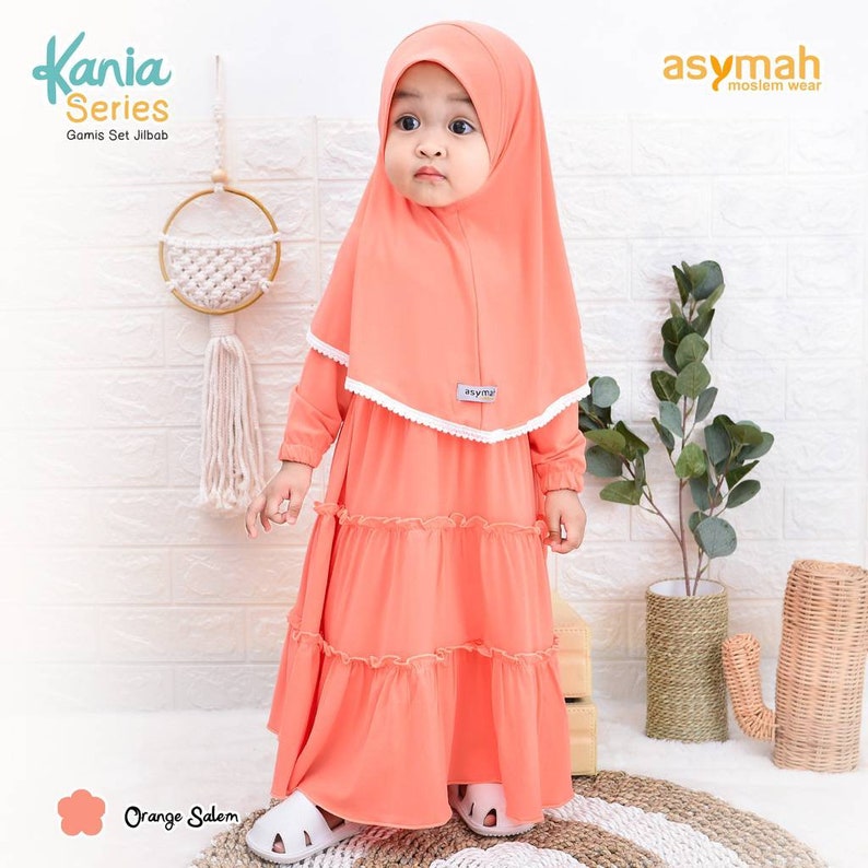 0-3 years old Baby hijab and dress Silver colour KANIA series zdjęcie 7