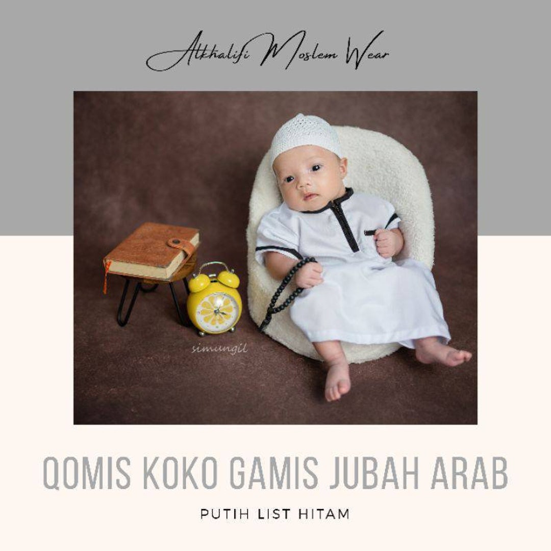 Baby Abayas for Muslim Boys With Kopiah (prayerhat) - Etsy