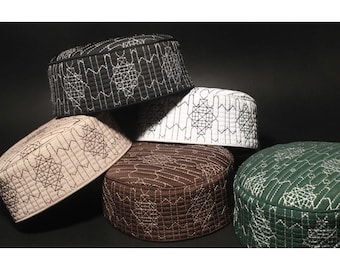 Mens kufi malawi quba series, Prayer hat, Muslim hat, muslim cap kufiah