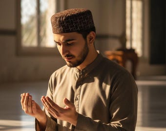 Mens kufi malawi hexa series, Prayer hat, Muslim hat, muslim cap kufiah
