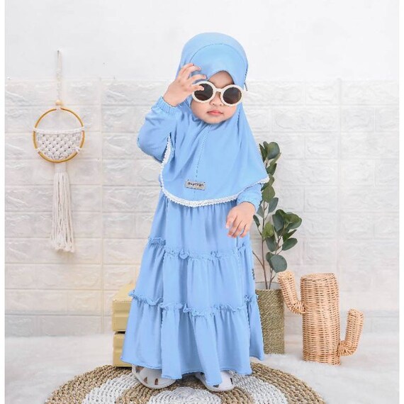 Baby blue skirt hijab discount