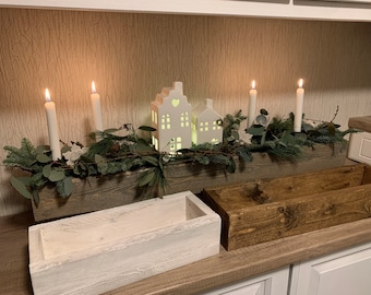 Rustikale Ziegelform "HYGGE BOKS" in Wunschlänge Landhausstil Deko Shabby