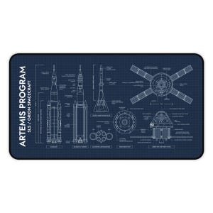 Artemis Program SLS and Orion Desk Mat