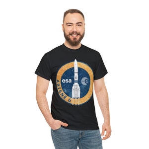 Ariane 6 (ESA Rocket): Unisex Heavy Cotton Tee