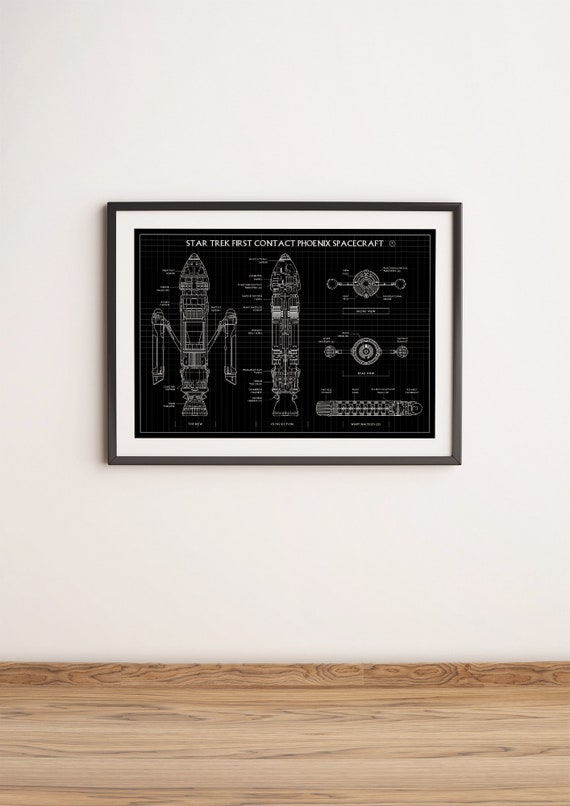 Star Treck First Contact Phoenix Spacecraft Poster