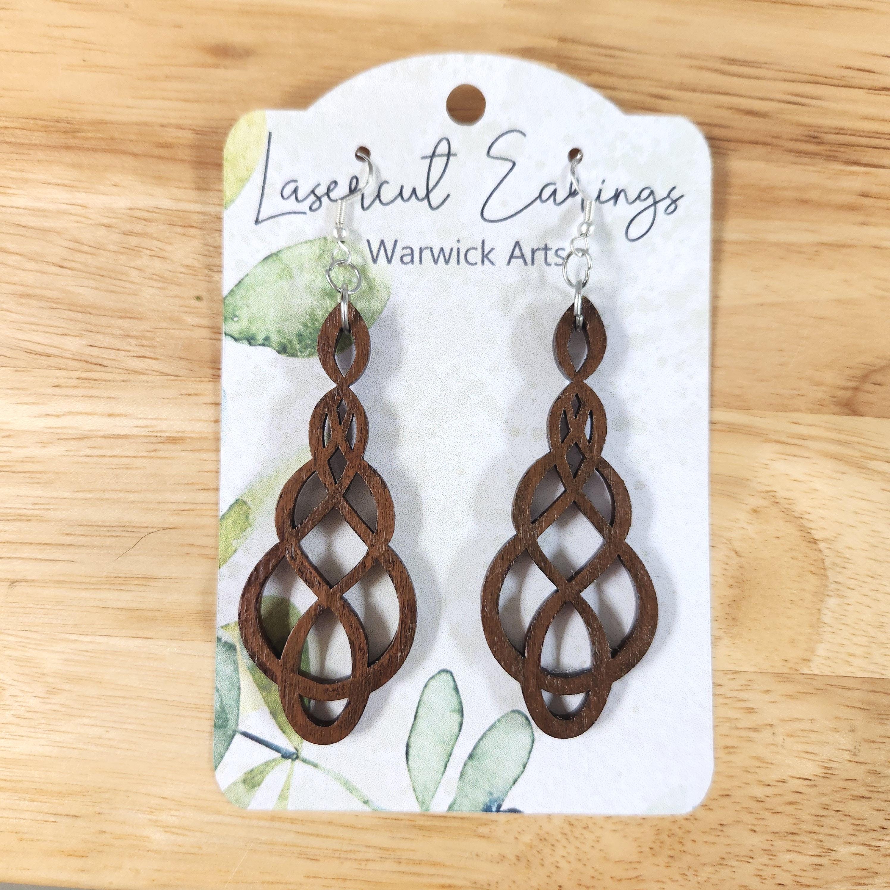 Mandala drop earring