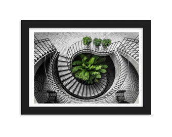 Printable Art Work Green Aestheticism Artistic Conception, Black and White, Custom Wallpaper