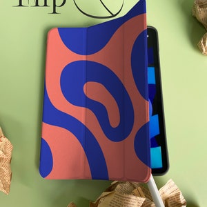 Nom personnalisé personnalisé Abstract Blue Puddle iPad Smart Case Cover iPad Pro 12.9, Pro 11 10.9 10.5 10.2 iPad Air 4 iPad 9 Case iPad Mini 6 image 9