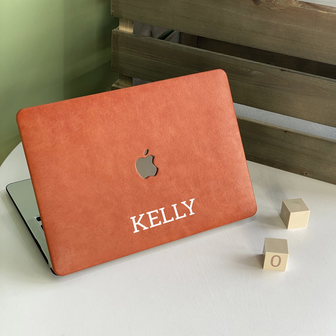 Persimmon Leather Personalized Leather Laptop Case MacBook Pro Etsy