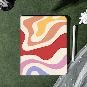 Colorful Abstract Stripe Personalized iPad Smart Case Cover iPad Pro 12.9, Pro 11, 10.9, 10.5 10.2 iPad Air 4 Air 5 iPad 9 Case iPad Mini 6