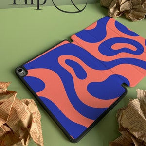 Nom personnalisé personnalisé Abstract Blue Puddle iPad Smart Case Cover iPad Pro 12.9, Pro 11 10.9 10.5 10.2 iPad Air 4 iPad 9 Case iPad Mini 6 image 7