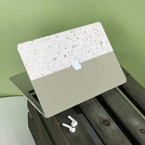 Olive Splice Marble Apple Macbook Case, Personalized Name, Text, Suitable for Pro 14 15 16, Air 13 Inch Laptop Case,Holiday Gift